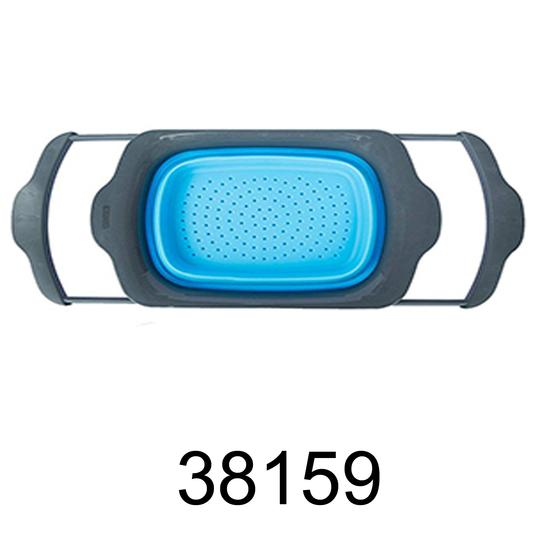 Blue Collapsible Silicone Colander
