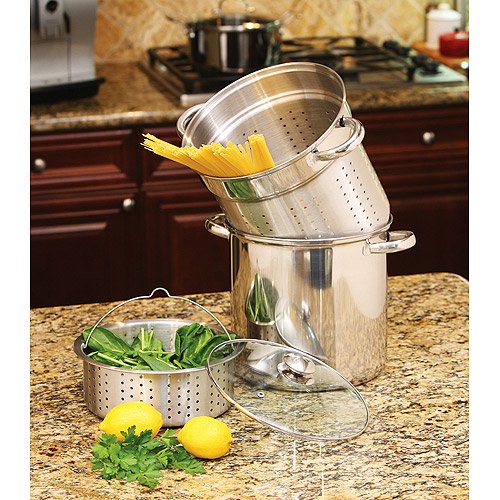 8 QT Stainless Steel 2 Tier Layer Steamer