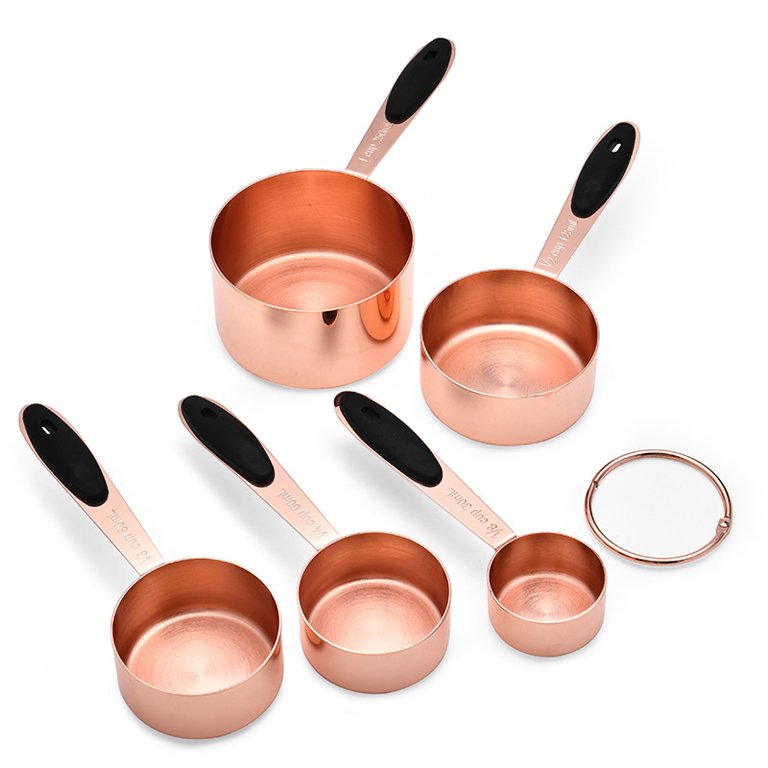 5 PC Rose Gold Measuring Cup