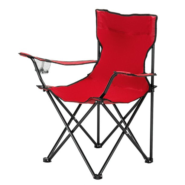 Red Foldable Camping Chair with Carry Bag