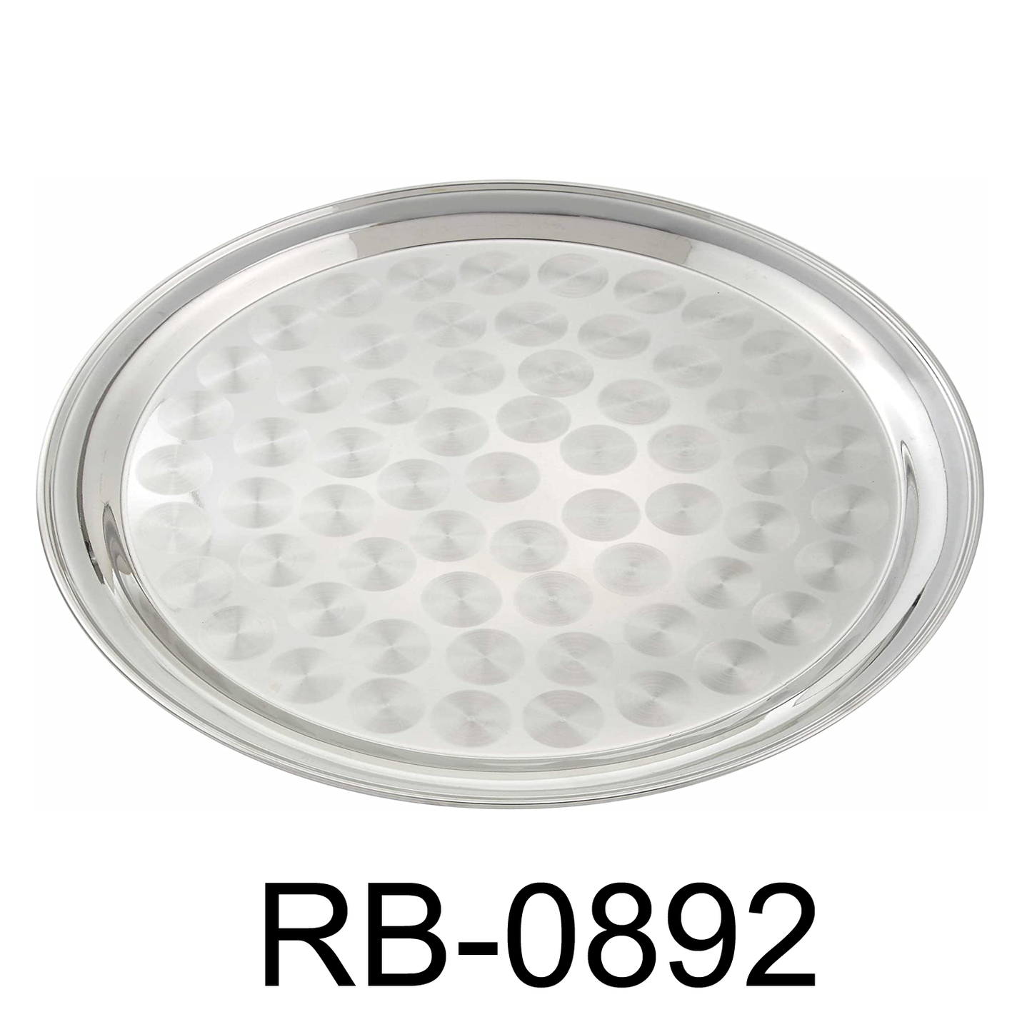 40cm Classy Round Stainless Steal Serving Tray