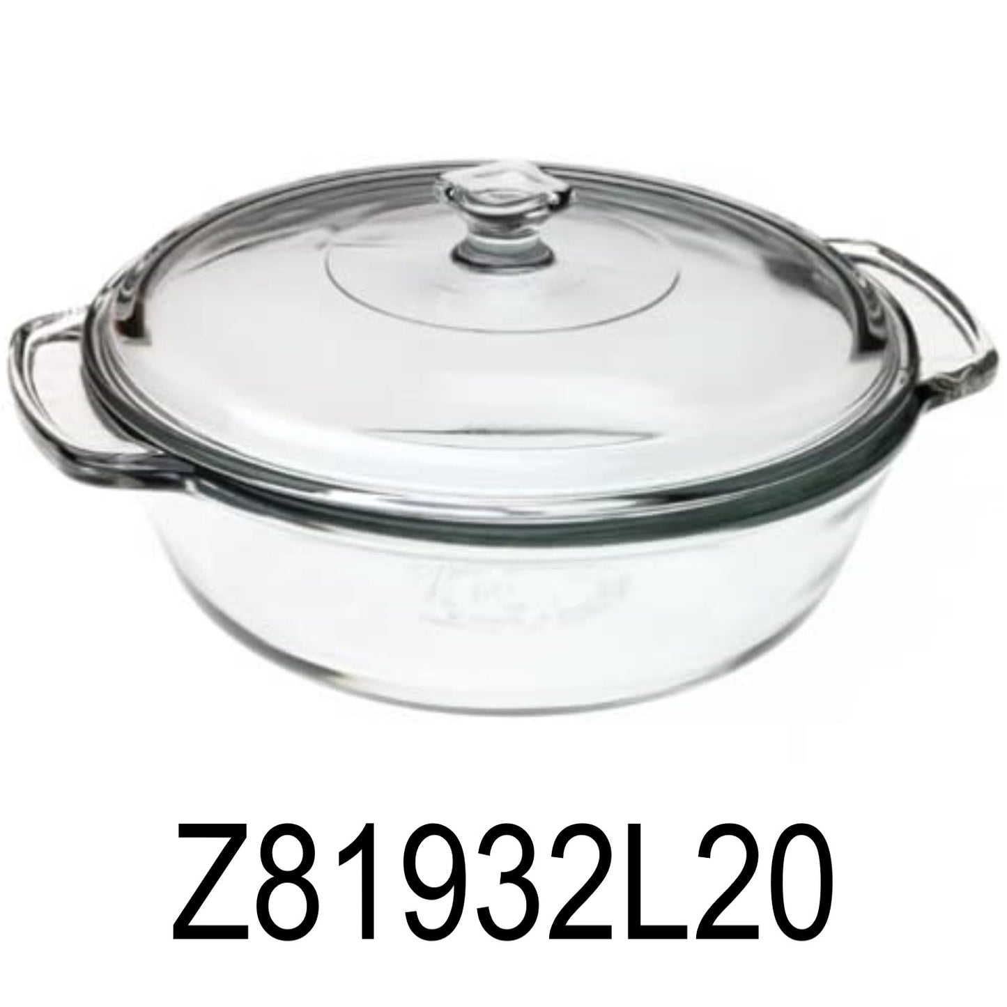 2 QT Glass Casserole Dish