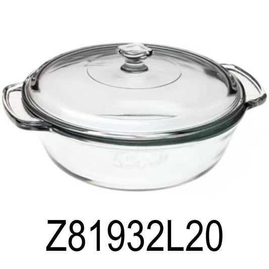 2 QT Glass Casserole Dish