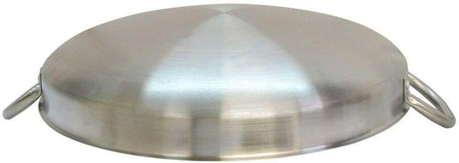 51cm Stainless Steel Disco Fry Pan Comal Flat Down