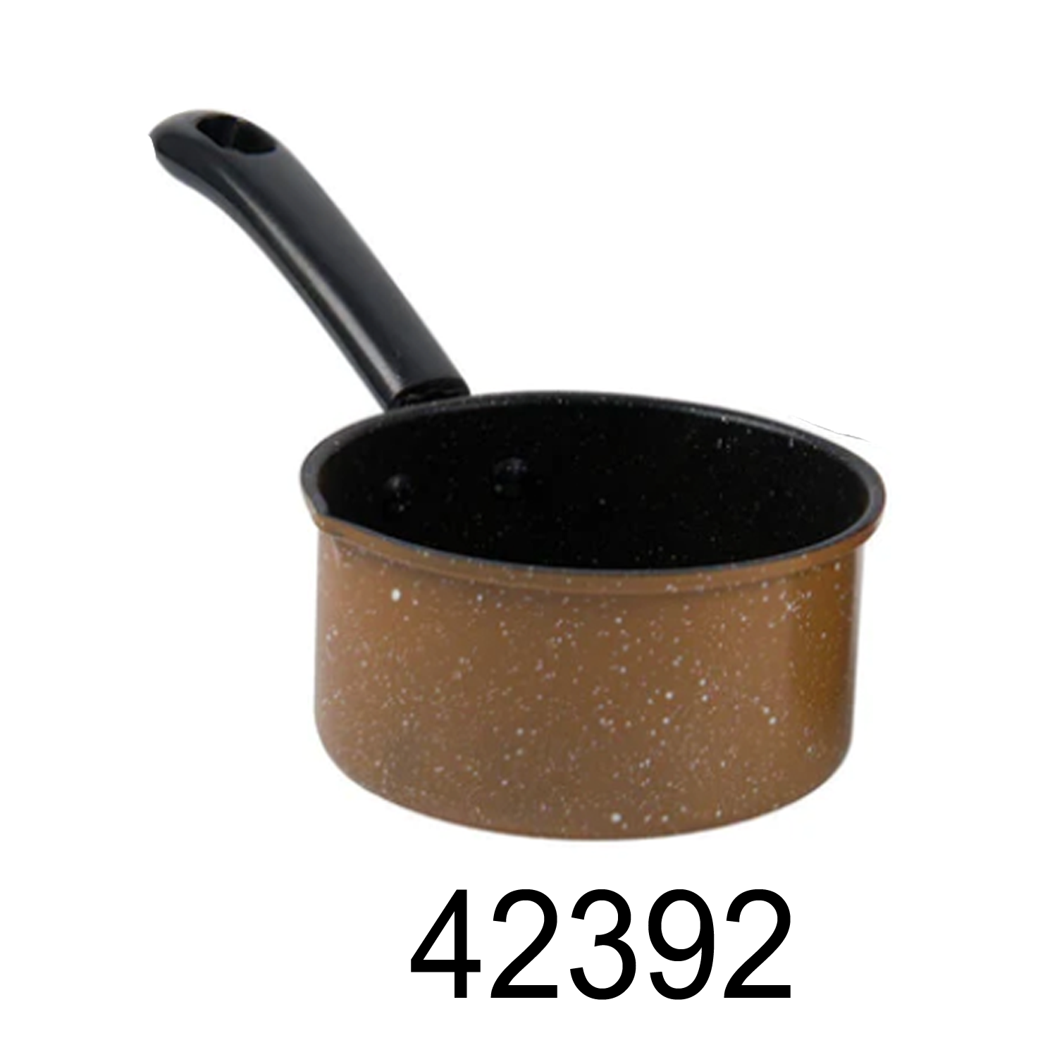 6 Marble Coated Nonstick Sauce Pan-Brown – R & B Import