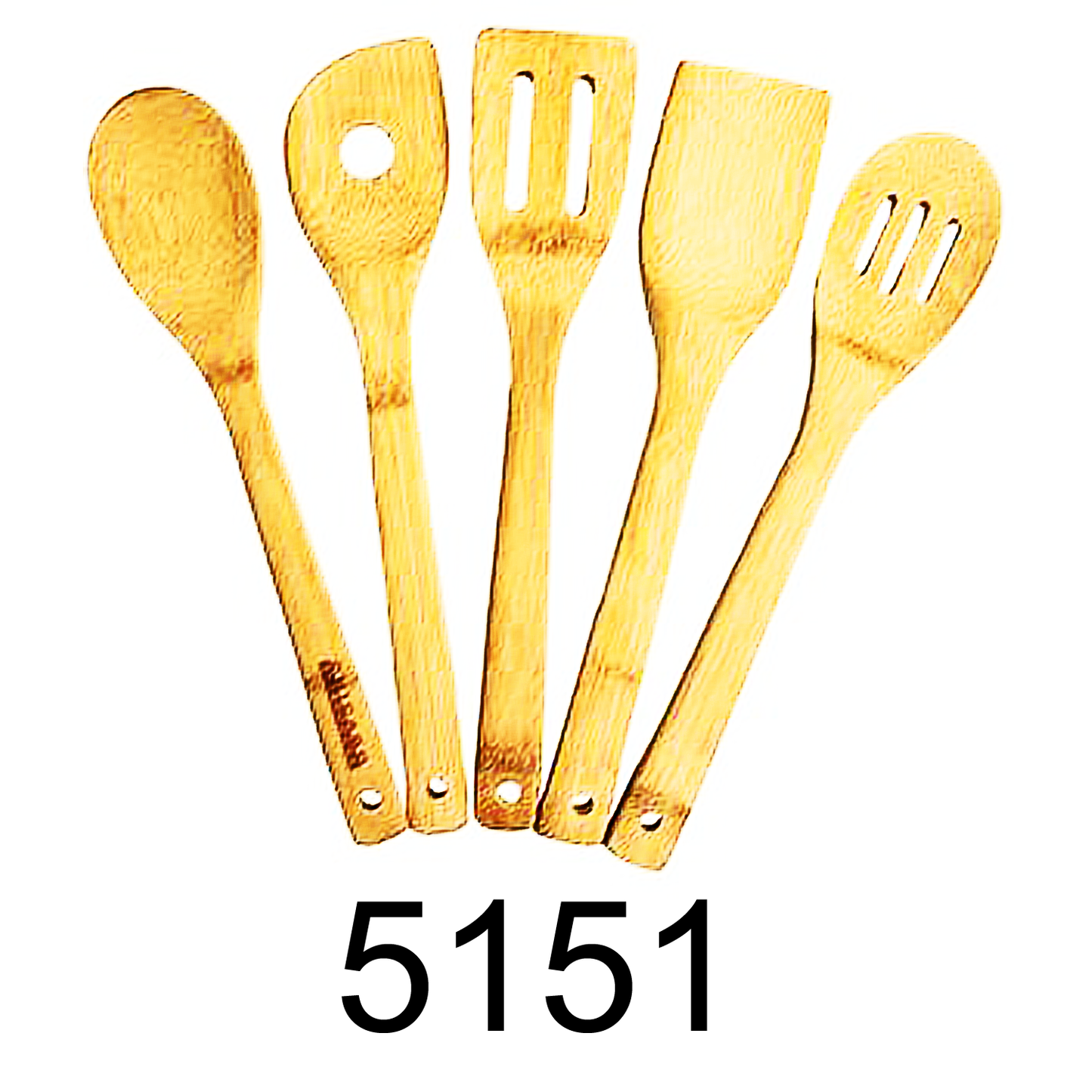5 PC Bamboo Utensils