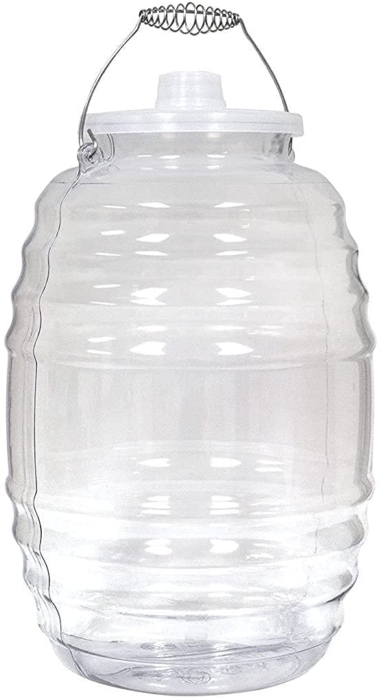 5 GAL Plastic Jug Water Dispenser with Handle & Lid
