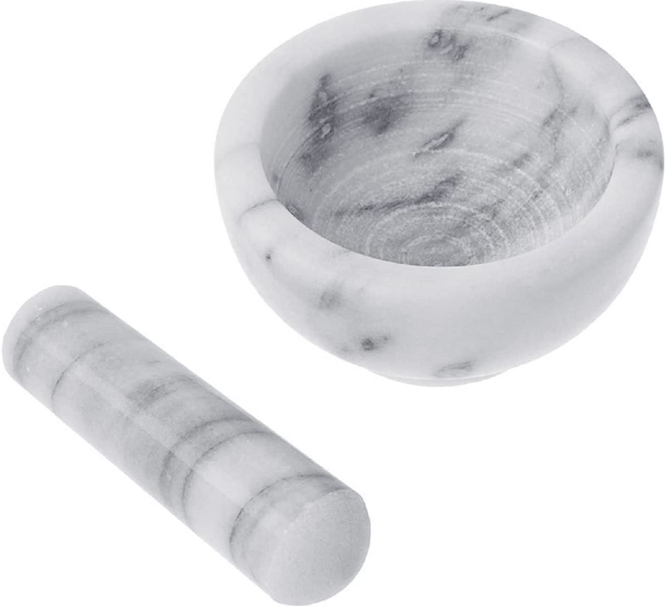 2.5" White Marble Mortar and Pestle