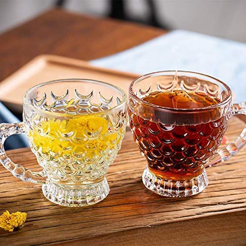 12 PC Bubble Glass Tea Cup Set