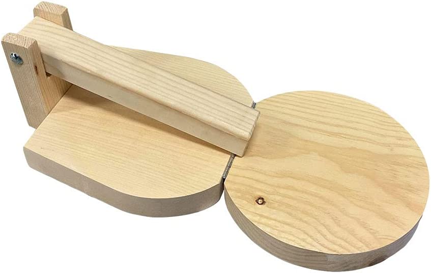 7" Round Wooden Tortilla Press