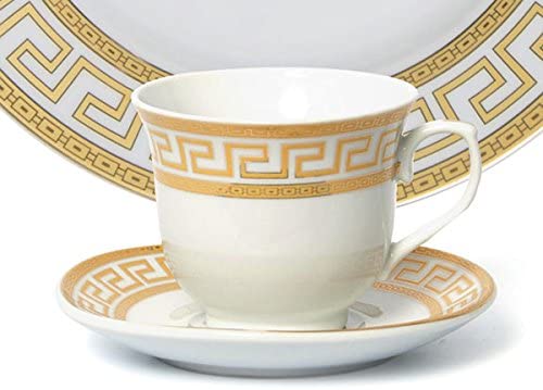 20 PC Greek Design Gold Dinner Set