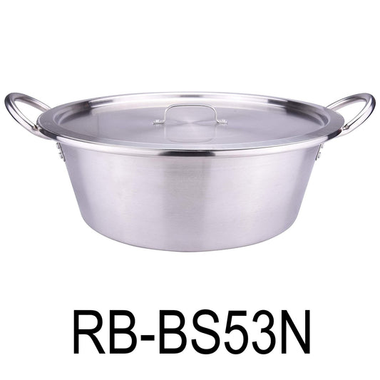 53cm Stainless Steel Cazo With Lid