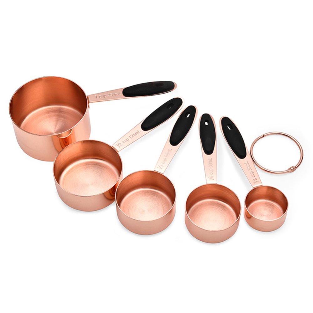 5 PC Rose Gold Measuring Cup