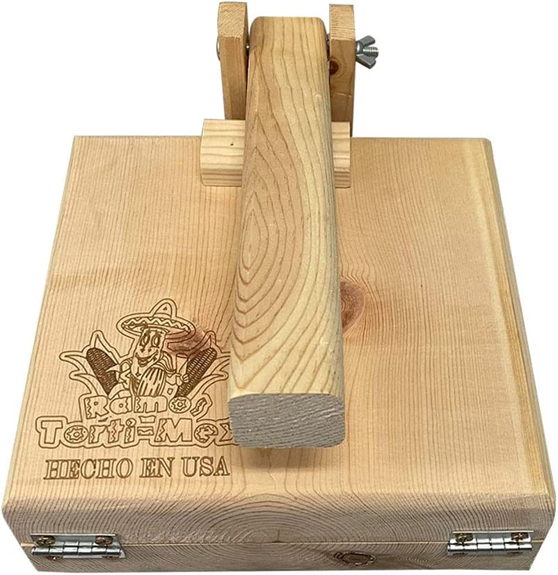 7" Square Wooden Tortilla Press