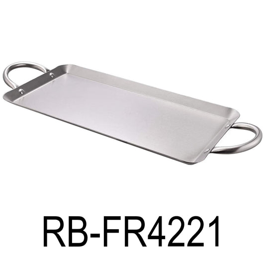 16.5" Rectangle Stainless Steel Fry Pan Comal