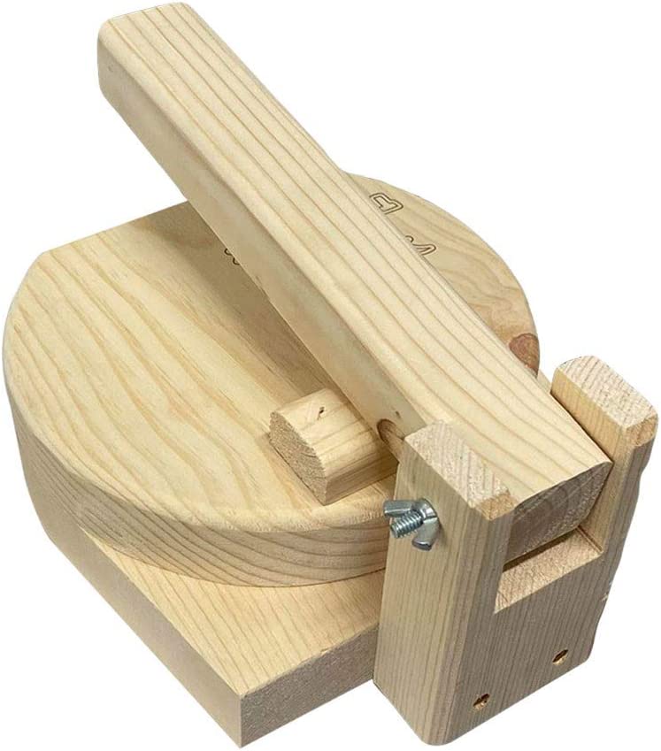 7" Round Wooden Tortilla Press