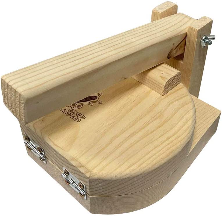7" Round Wooden Tortilla Press