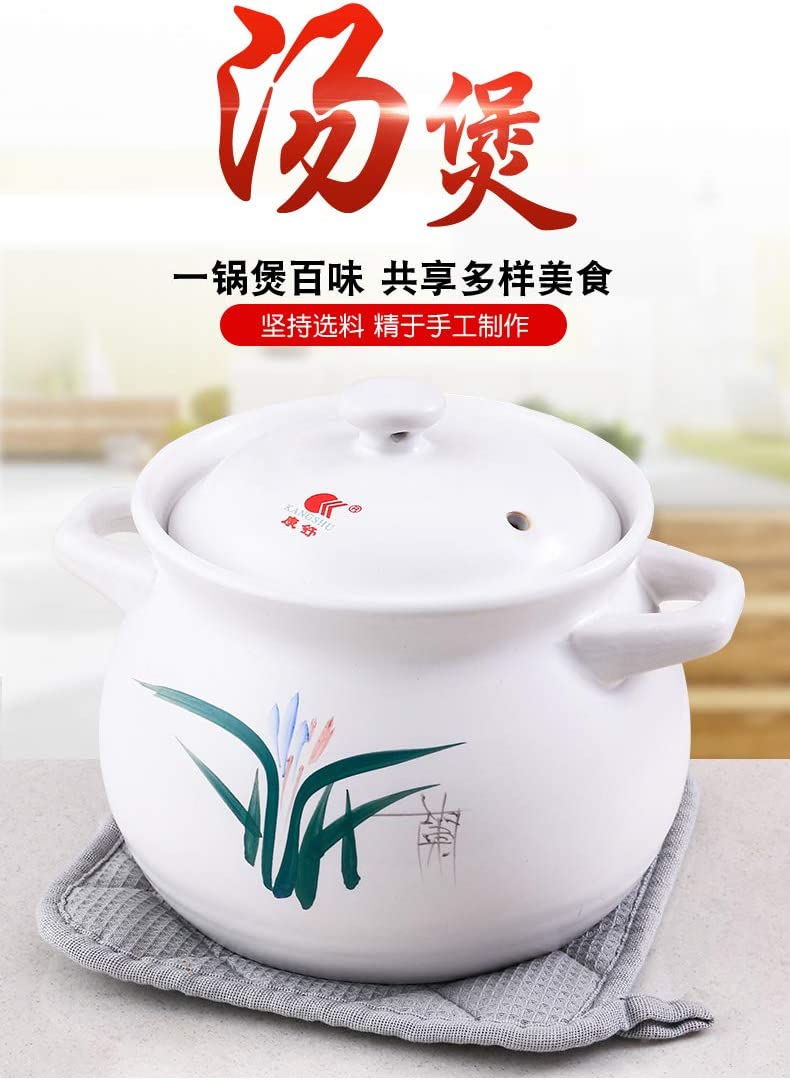 5.3L Kangshu Ceramic Heat Resistant Stock Pot