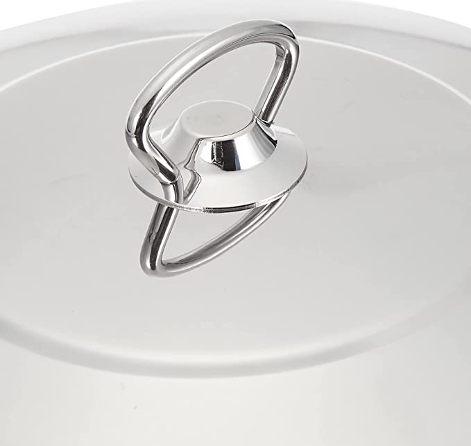 22 QT Stainless Steel 18/10 Induction Low Pot