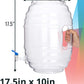 5 GAL Plastic Jug Water Dispenser With Wire Lid & Spout