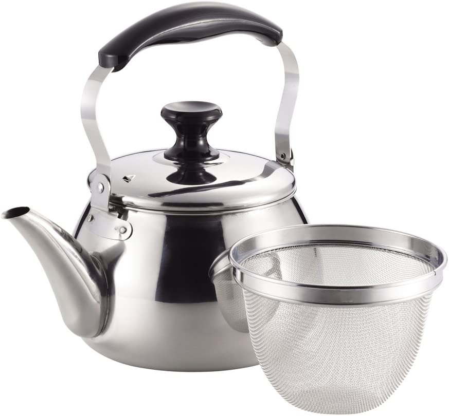 4 L Stainless Steel Tea Kettle With Tea Strainer