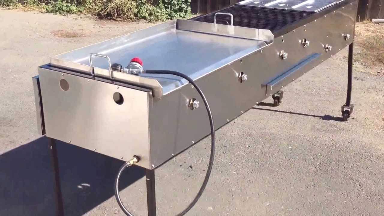 80x44cm Stainless Steel Taco Pan - Plancha