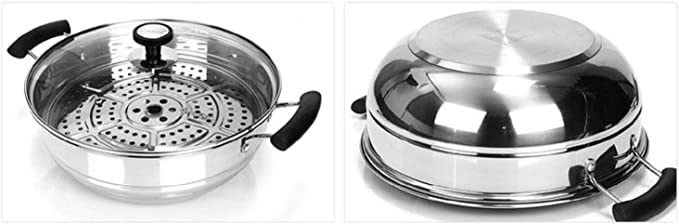 6 PC Low Pot With Steamer Rack