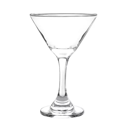 6 PC 9 Oz Cristar Martini Goblet Glasses