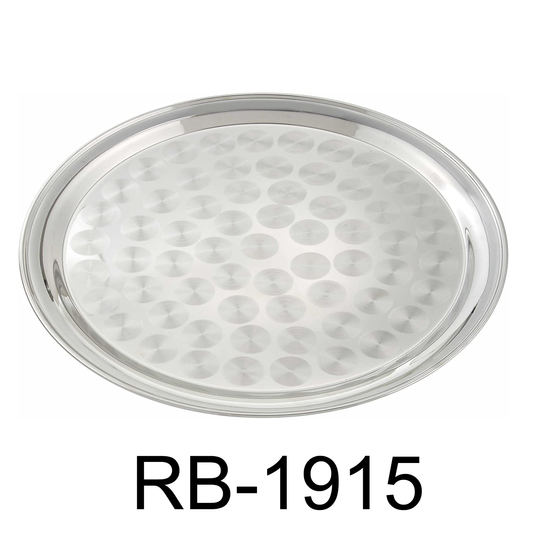 65cm Classy Round Stainless Steal Serving Tray