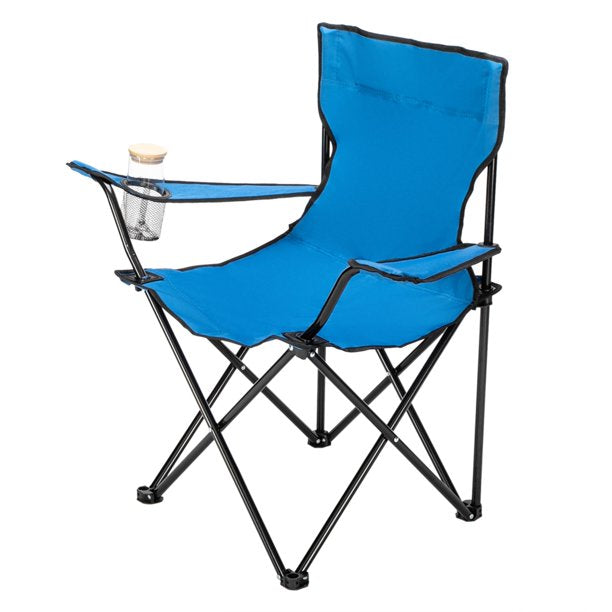Blue Foldable Camping Chair with Carry Bag