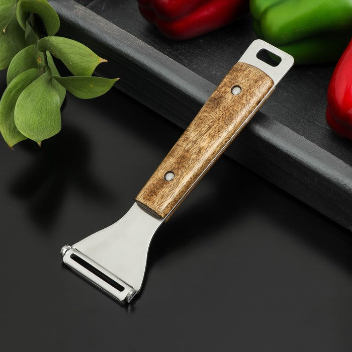 Vegetables Peeler & Bottle Opener With Wooden Handle