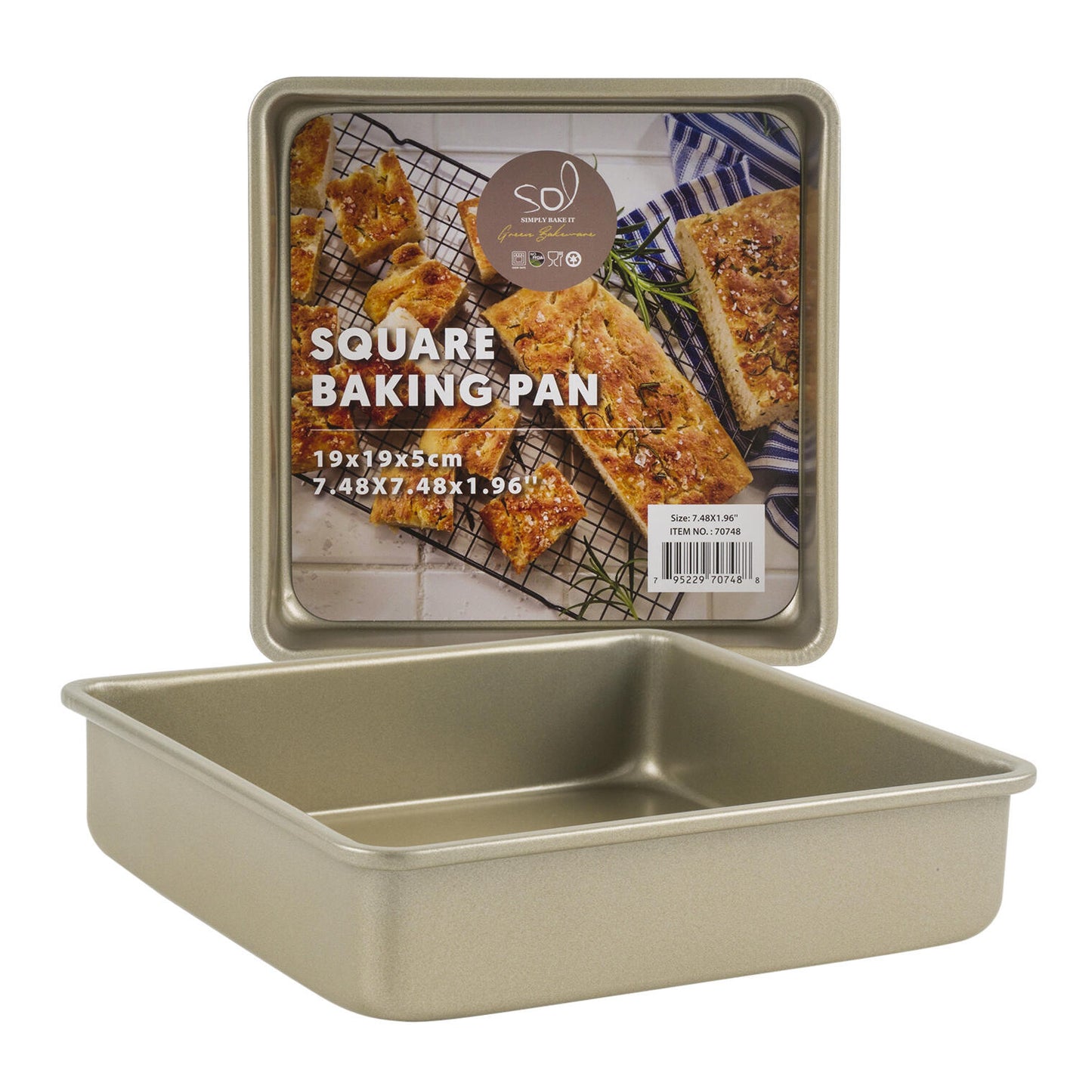 19cm Square Baking Pan