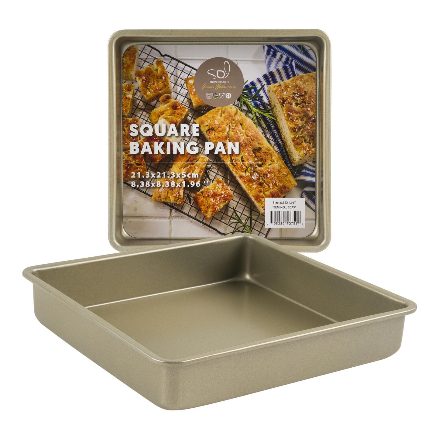 21cm Square Baking Pan