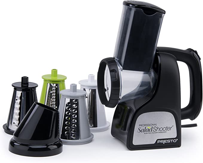 Presto Black Salad Shooter Electric Slicer/ Shedder