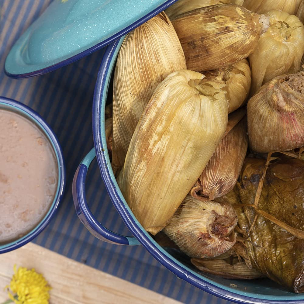15 QT Enamel Steamer Pot With Lid & Trivet