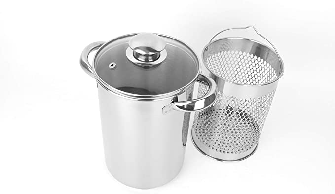 4 QT Stainless Steel Asparagus Steamer Pot