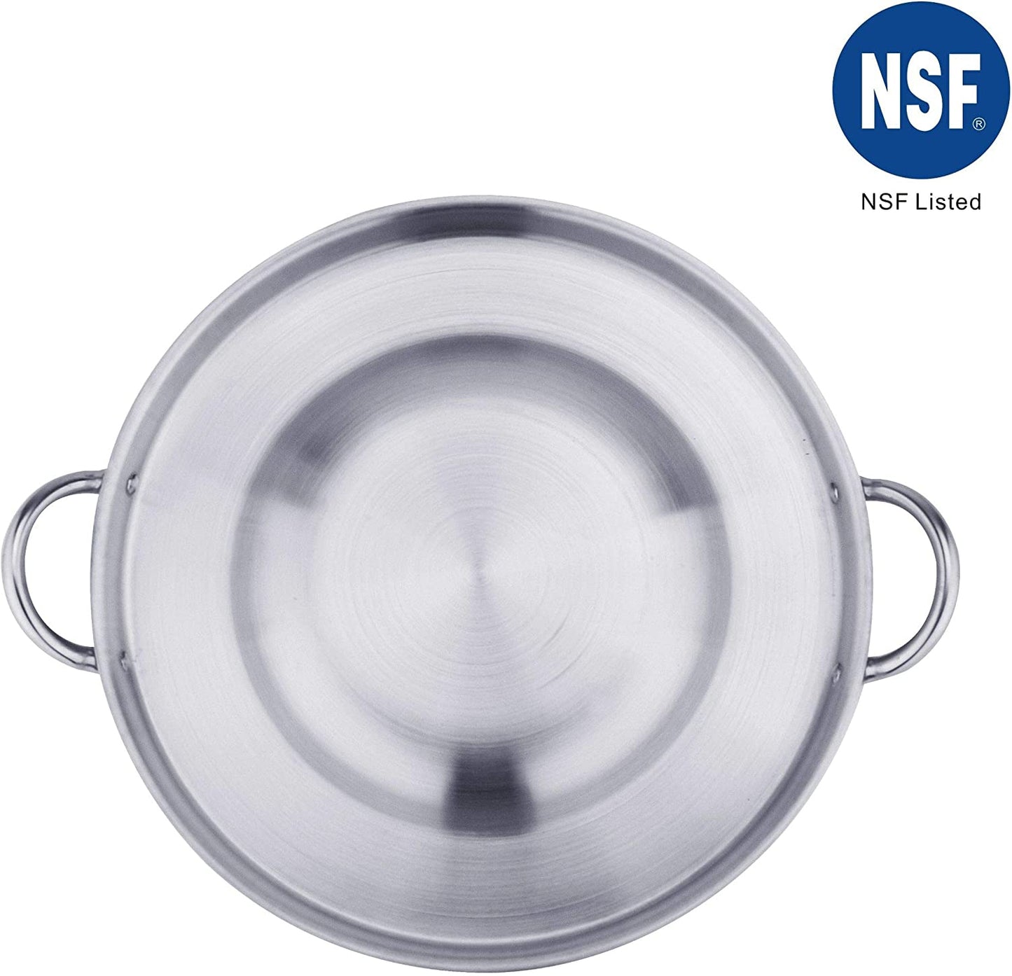 40cm Heavy Duty Stainless Steel Convex Comal