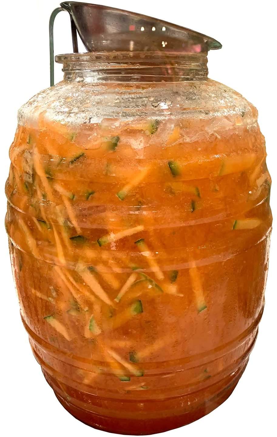 5 GAL Glass Barrel Storage With Lid