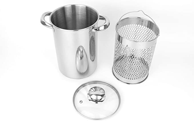 4 QT Stainless Steel Asparagus Steamer Pot