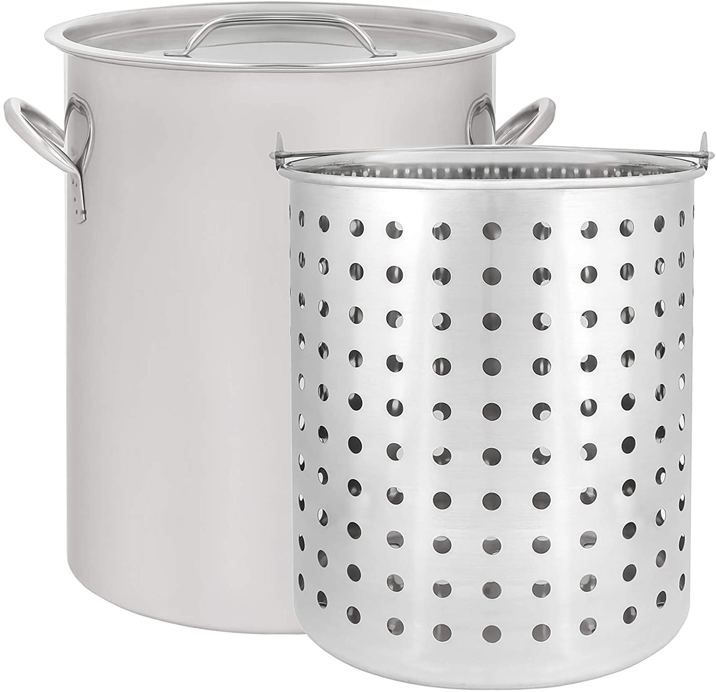 26 QT Stainless Steel Stockpot With Basket