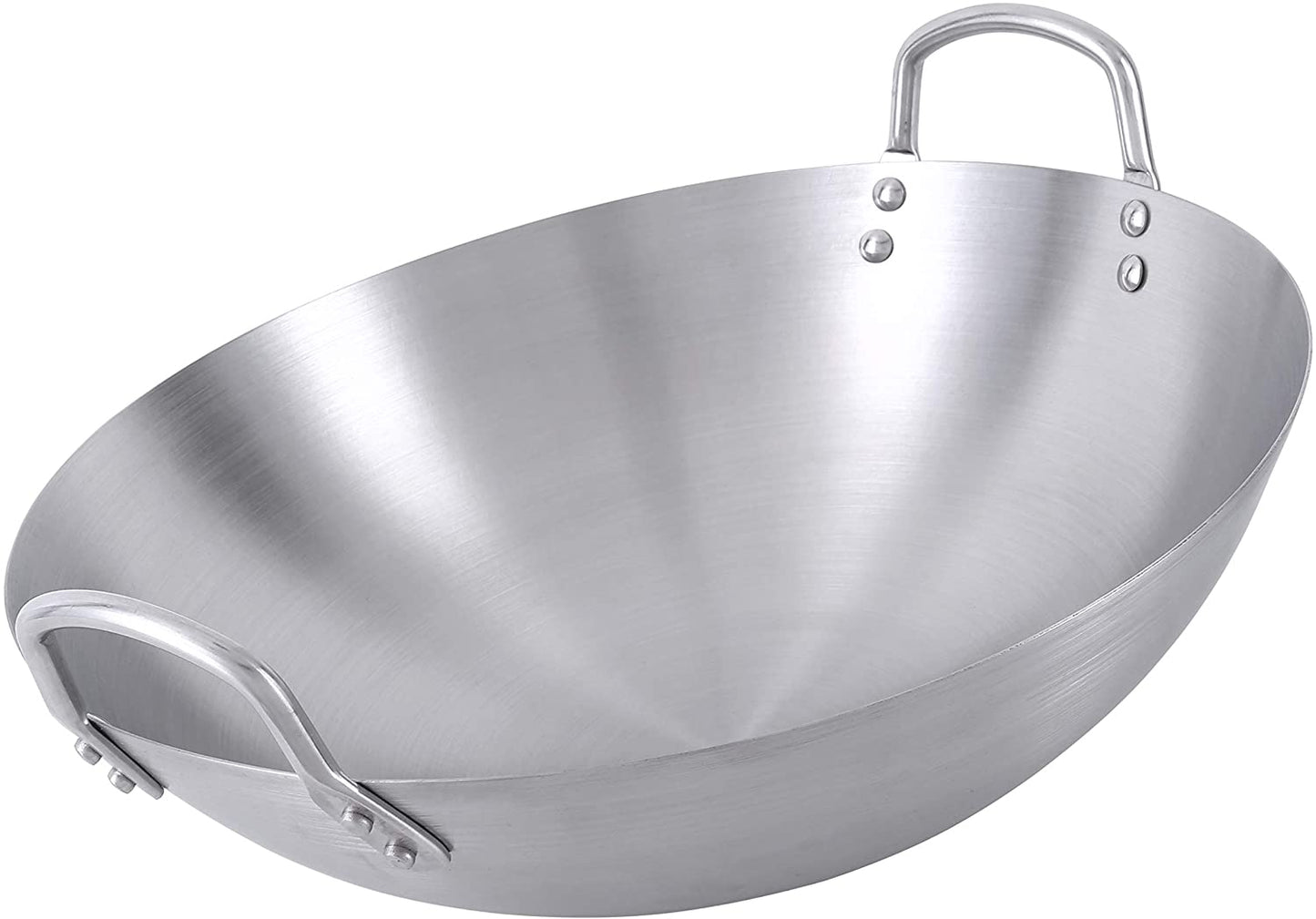 50cm Stainless Steel Double Short Handles Wok Pan