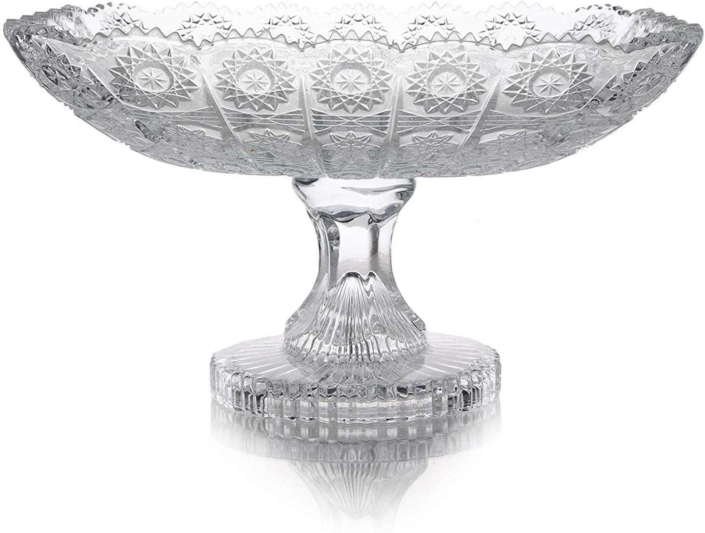 Elegant Square Glass Fruit Bowl