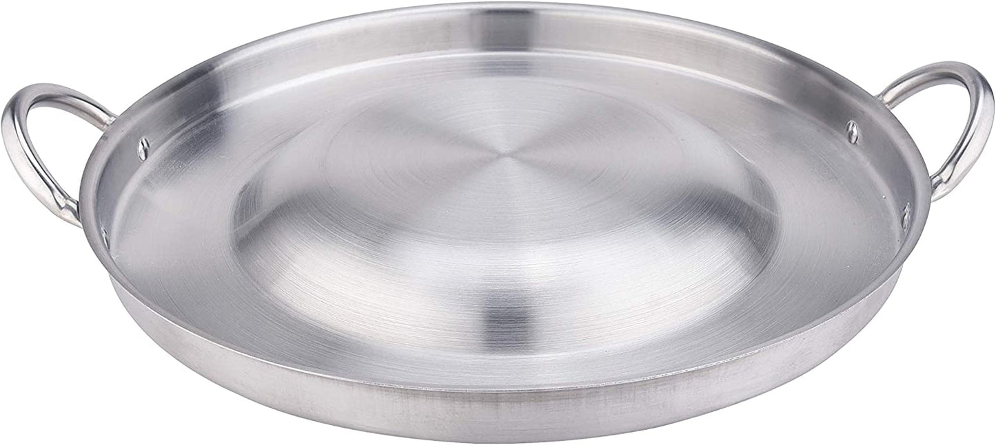40cm Heavy Duty Stainless Steel Convex Comal