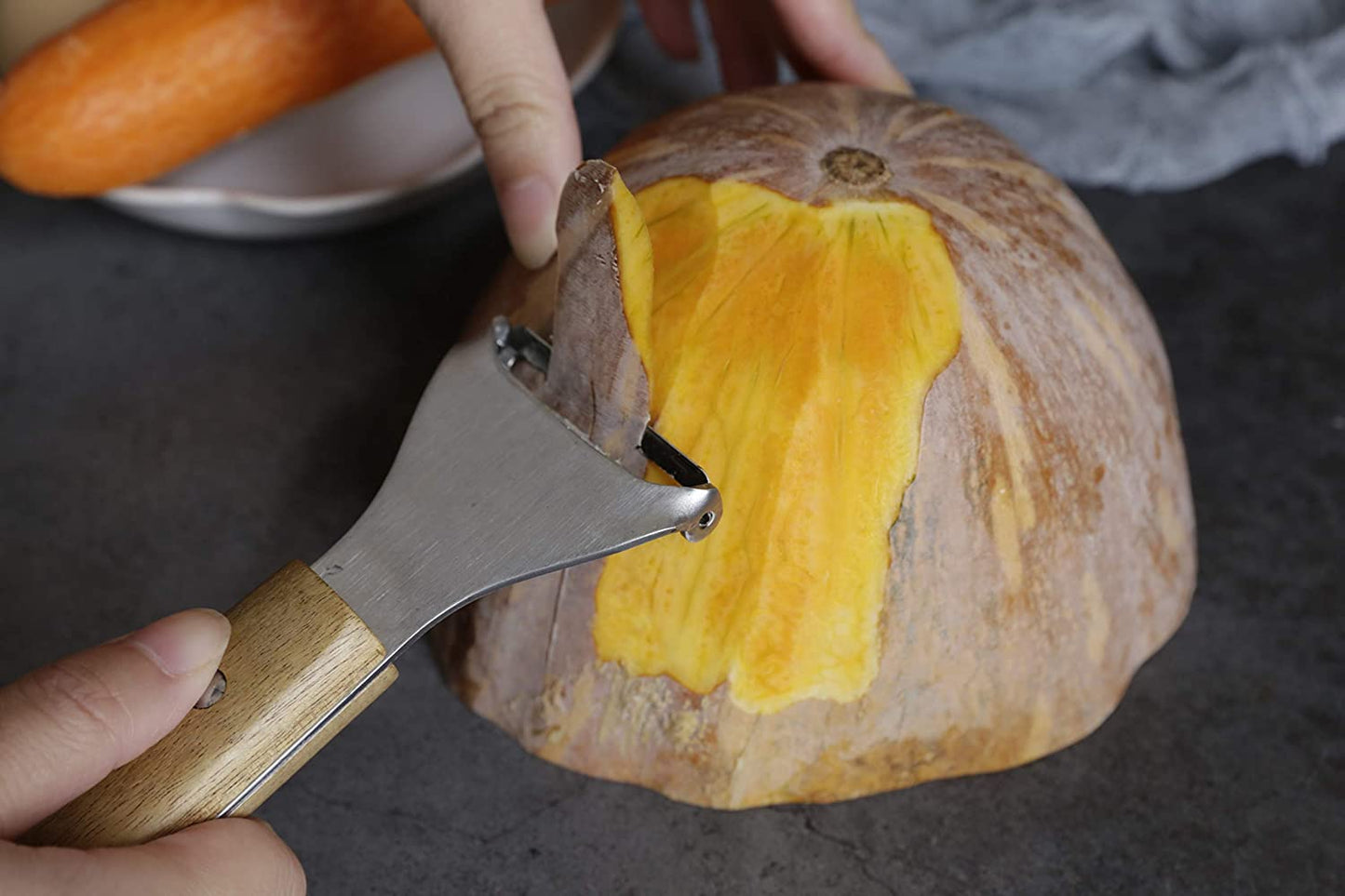 Vegetables Peeler & Bottle Opener With Wooden Handle
