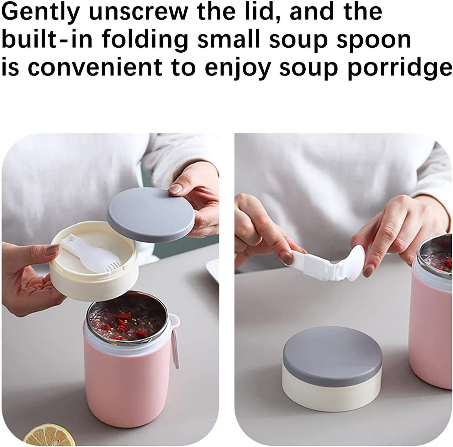 Blue Insulated Soup Cup