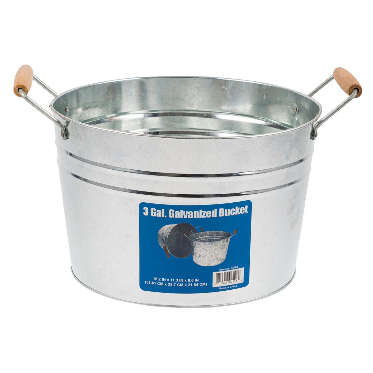 3 GAL Galvanized Bucket
