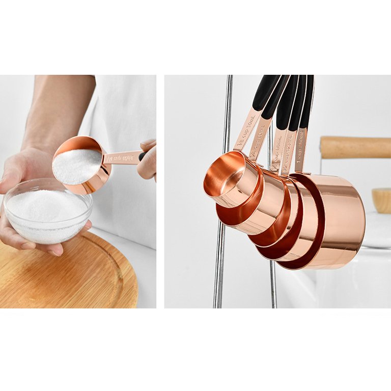 5 PC Rose Gold Measuring Cup