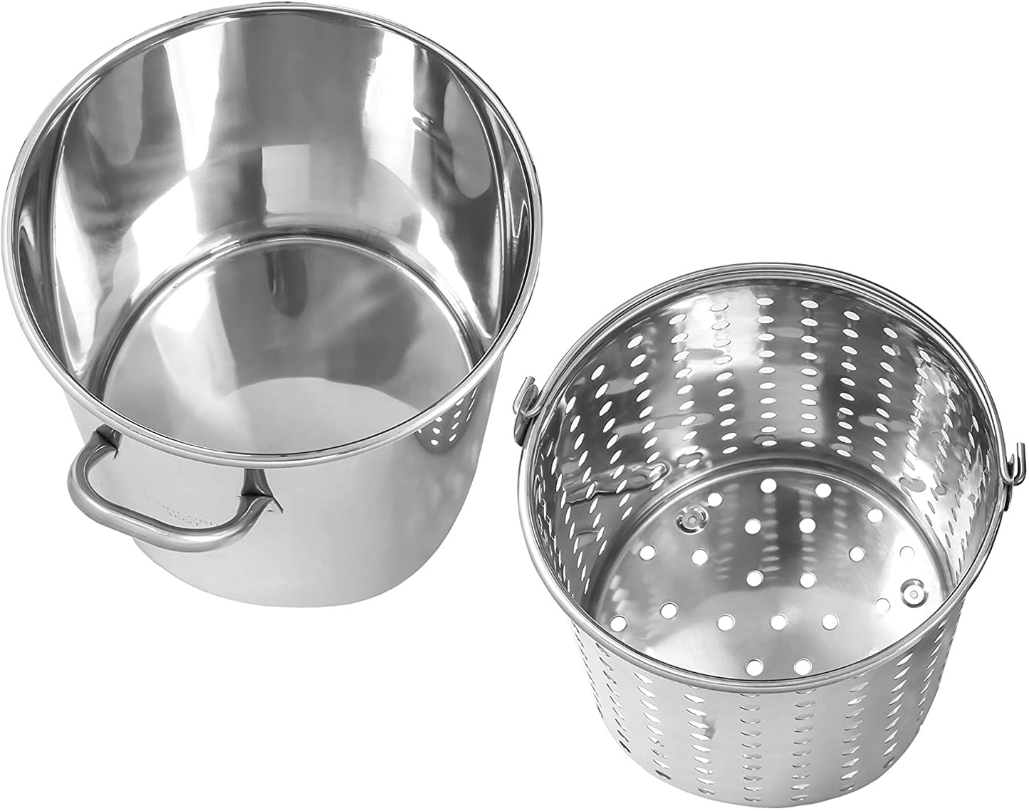 26 QT Stainless Steel Stockpot With Basket