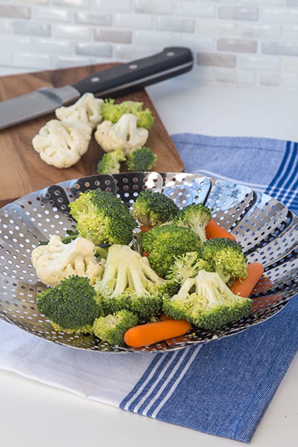 11" Stainless Steel Folding Steamer Basket