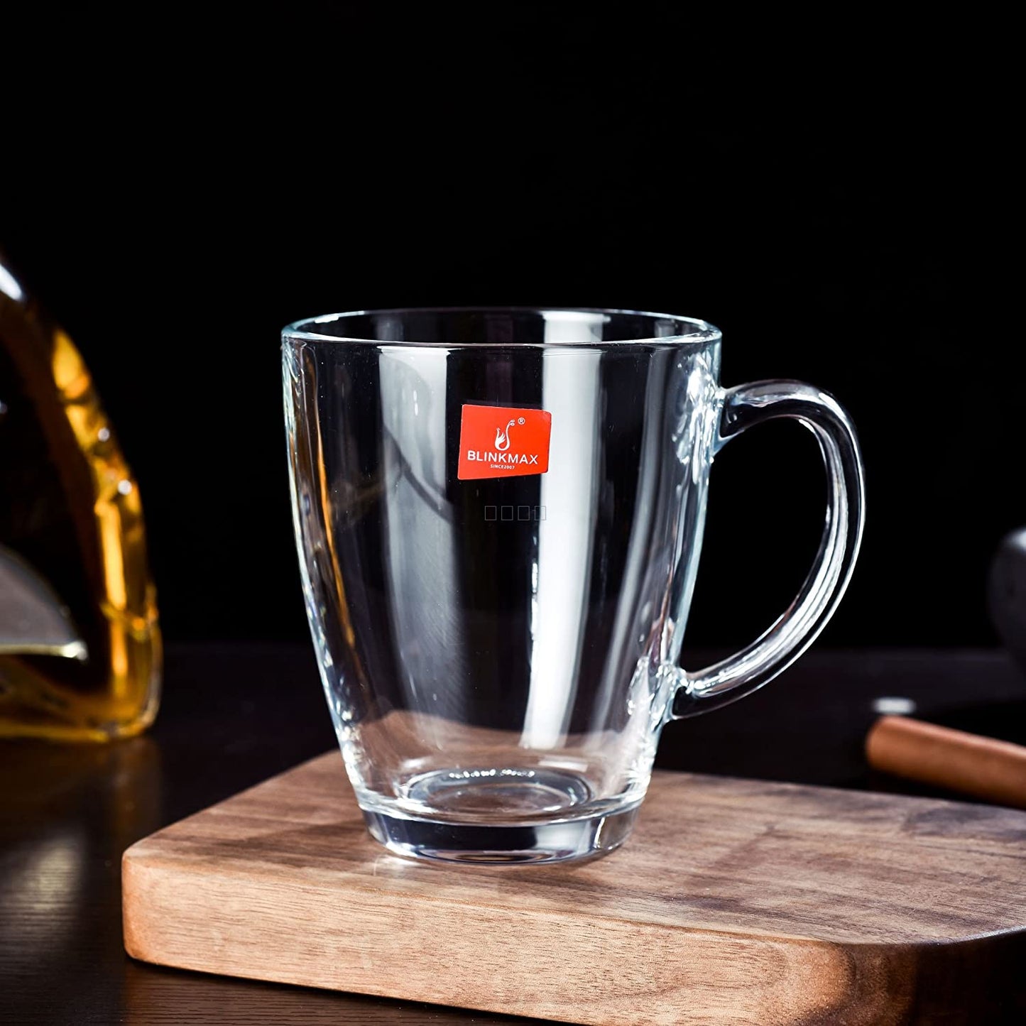 6 PC Clear Mug Set With Handle
